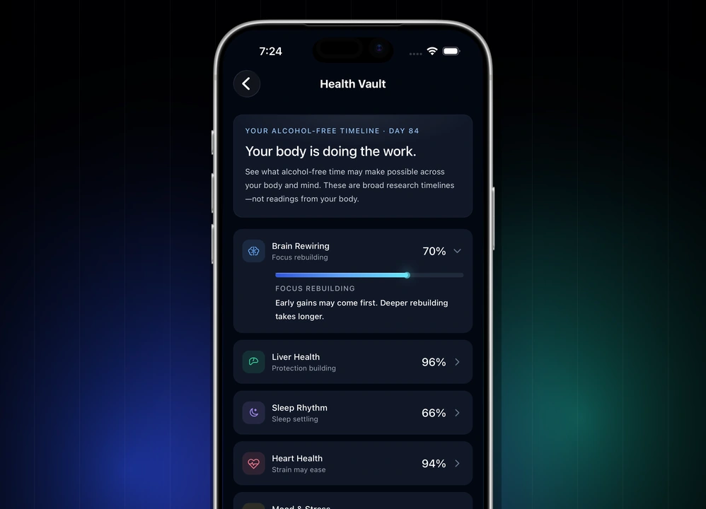 Tolbo Health Vault with Brain Rewiring and Liver Health timelines expanded